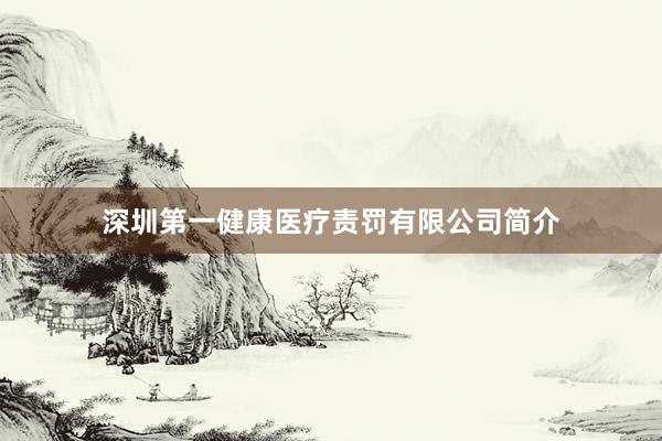 深圳第一健康医疗责罚有限公司简介